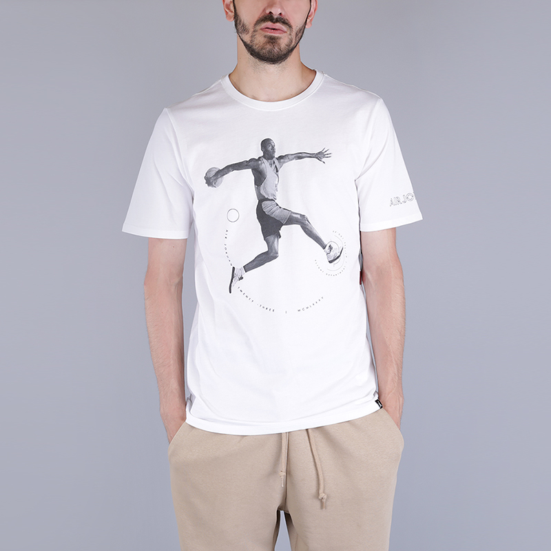 мужская белая футболка Jordan Retro 5 T-Shirt 864923-100 - цена, описание, фото 1